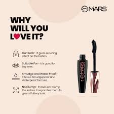 MARS Fabulash Volumizing Mascara | Waterproof & Intense Black Color (12ml) - Image 3